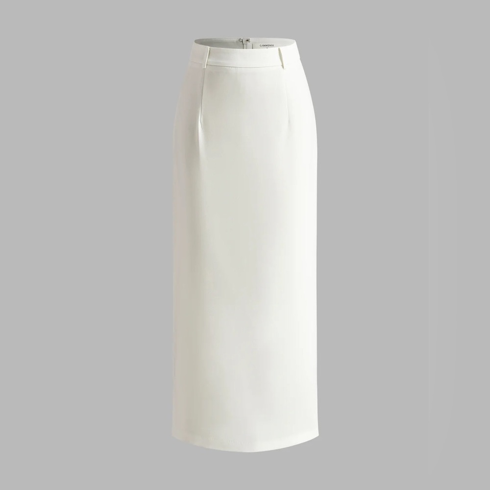 Commense Cream Maxi Skirt